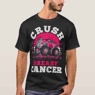 Vintage Crush Breast Cancer Awareness Pink Ribbon T-Shirt