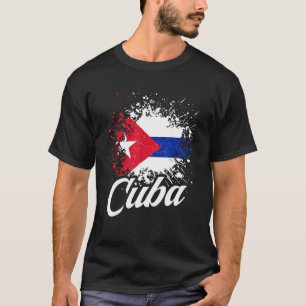 Vintage Cuba Flag Pride Patriotic DNA Soccer Cuban T-Shirt