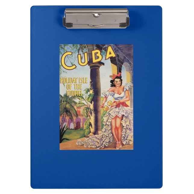 Vintage Cuba Holiday Isle of Tropics Clipboard (Front)