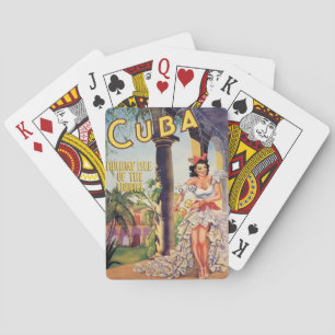 Vintage Cuba Holiday Isle of Tropics Playing Cards