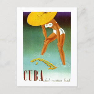 Vintage Cuba Ideal Vacation Land Postcard