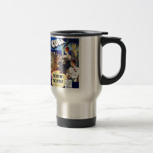 Vintage Cuba So Near So Fast Travel Travel Mug