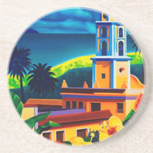 Vintage Cuba Travel Coaster