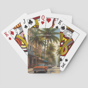 Vintage Cuba Travel - Greetings From Havana Playing Cards