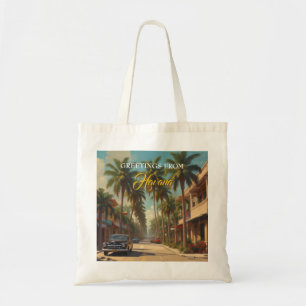 Vintage Cuba Travel - Greetings From Havana Tote Bag