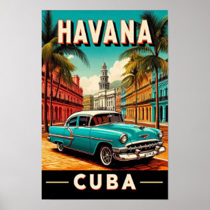 Vintage Cuba Travel Poster