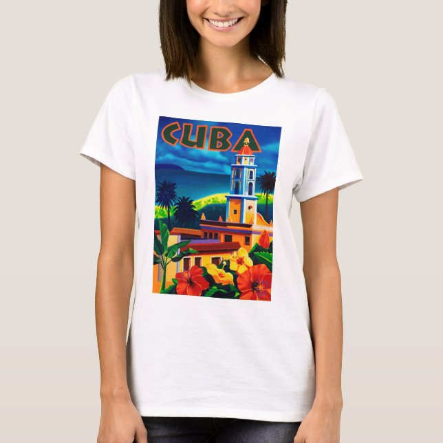 Vintage Cuba Travel T-Shirt (Front)