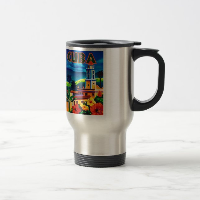Vintage Cuba Travel Travel Mug (Right)