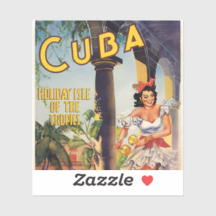 Vintage Cuban Tourist Commission Tropics Travel