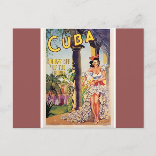 Vintage Cuban Tourist Commission Tropics Travel Postcard (Front)