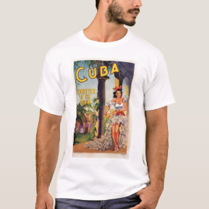Vintage Cuban Tourist Commission Tropics Travel T-Shirt