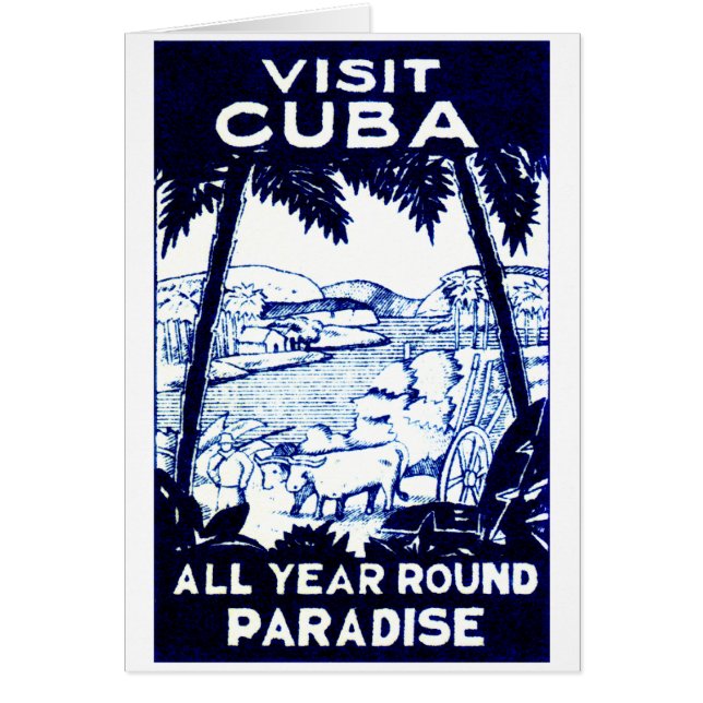 Vintage Cuban Travel Poster (Front)