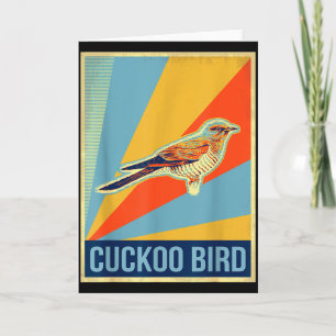 Vintage Cuckoo Bird T Shirt Card