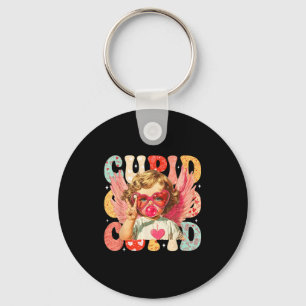 Vintage Cud Blowing Bubble Gum Heart Sungles Valen Key Ring