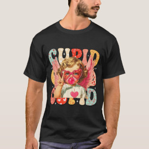 Vintage Cud Blowing Bubble Gum Heart Sungles Valen T-Shirt