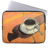 Vintage Cup of Coffee, Saucer, Spoon, Retro Diner