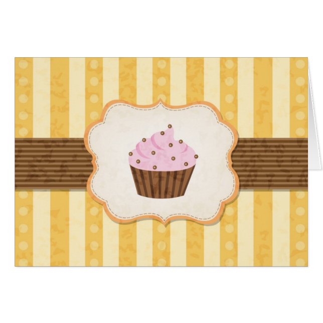 Vintage Cupcake Background (Front Horizontal)
