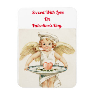 Vintage Cupid Cook Magnet