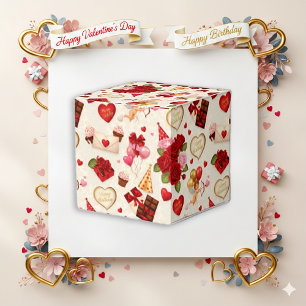 Vintage Cupid Floral Birthday Valentine Favour Box
