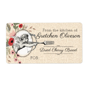 Vintage cupid fork from the kitchen of sticker