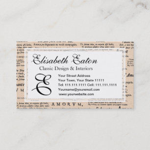 Vintage Cupid in Love Romantic Wedding Engagement Business Card
