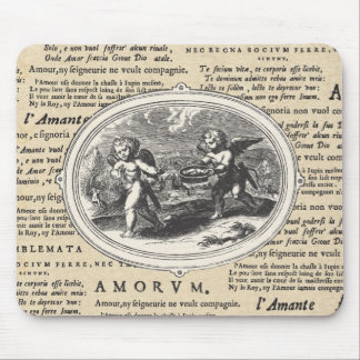 Vintage Cupid in Love Romantic Wedding Engagement Mouse Mat