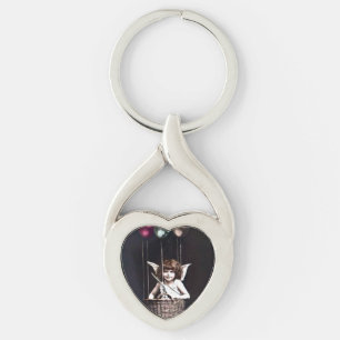 Vintage Cupid Key Ring