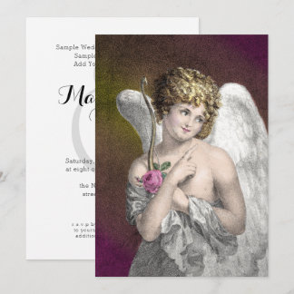 Vintage Cupid Romantic Wedding Invitations
