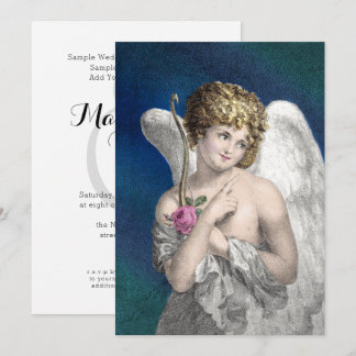Vintage Cupid Romantic Wedding Invitations