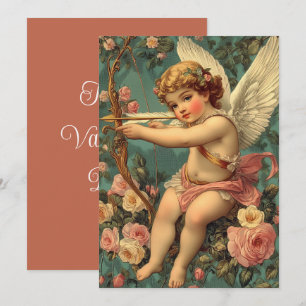 Vintage Cupid Valentine’s Day Holiday Card