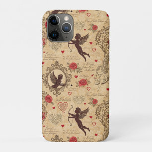 Vintage Cupid Valentine Victorian iPhone 11 Pro Case