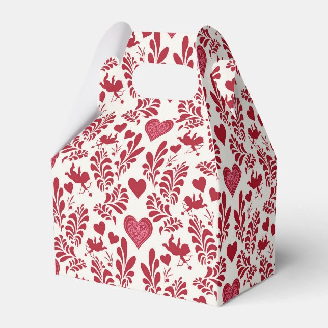 Vintage Cupid Wallpaper Favour Box (Front Side)