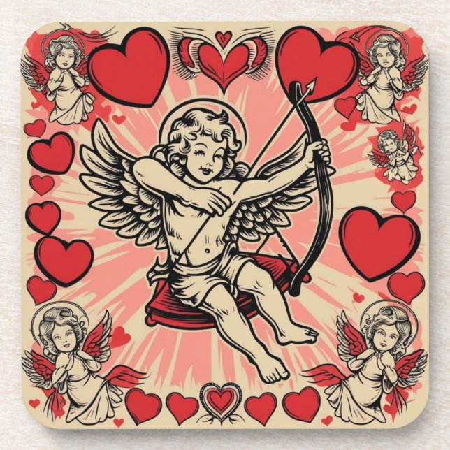 Vintage cupide  love coaster (Front)