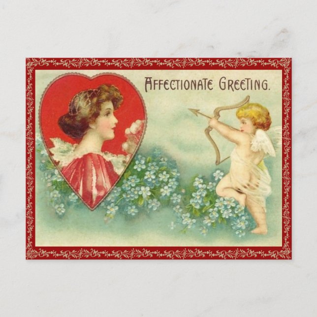 Vintage Cupid's Arrow Postcard (Front)