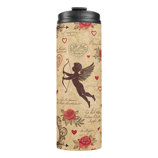 Vintage Cupid's Romantic Pattern (10) Thermal Tumbler (Front)