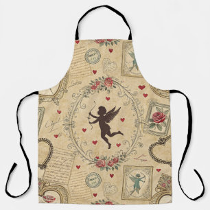 Vintage Cupid's Romantic Pattern (1) Apron