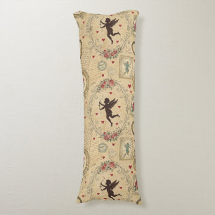 Vintage Cupid's Romantic Pattern (1) Body Cushion