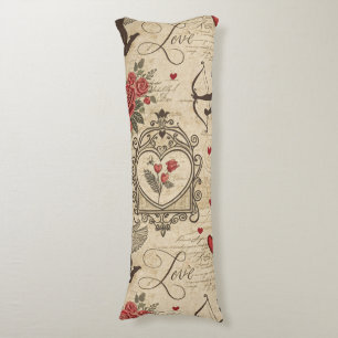 Vintage Cupid's Romantic Pattern (6) Body Cushion