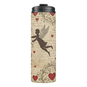 Vintage Cupid's Romantic Pattern (6) Thermal Tumbler