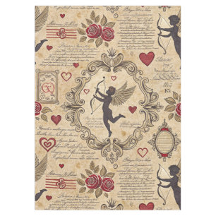 Vintage Cupid's Romantic Pattern (9) Tablecloth