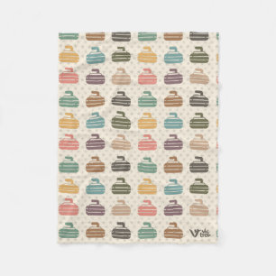 Vintage Curling Lover Retro Curling Gift Blanket