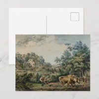 Vintage Currier and Ives American Farm Scene