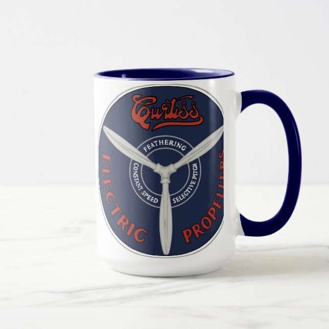 Vintage Curtiss Electric Propeller Mug (Right)