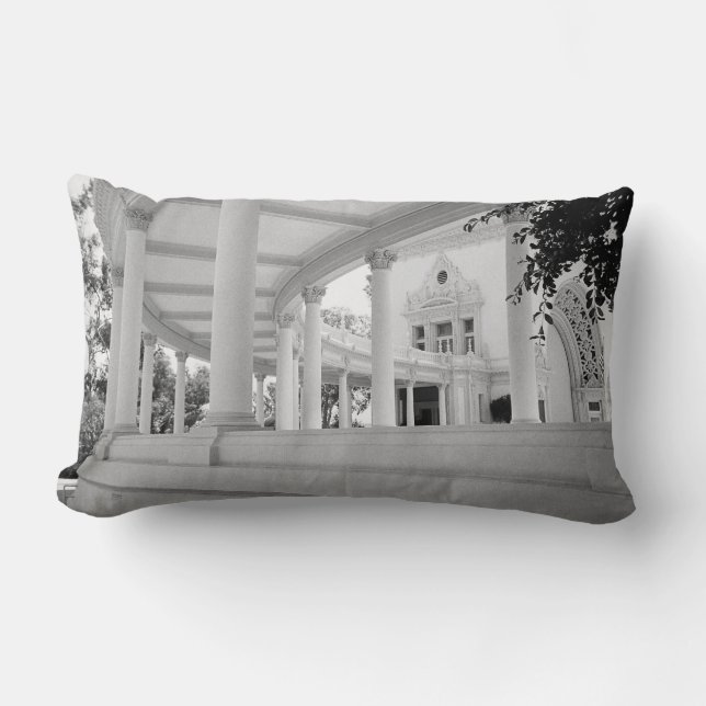 Vintage Curved Colonnade Lumbar Cushion (Front)