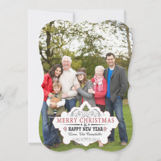 Vintage Curvy Shape Photo Card