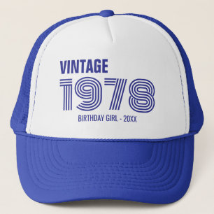 Vintage Custom 30th 40th 50th 60th Birthday Squad Trucker Hat