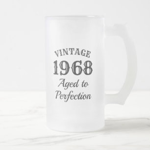 Vintage custom beer mug gift for men's Birthday