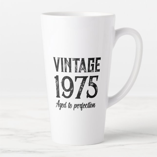 Vintage Custom Birthday Gift Mug (Right)