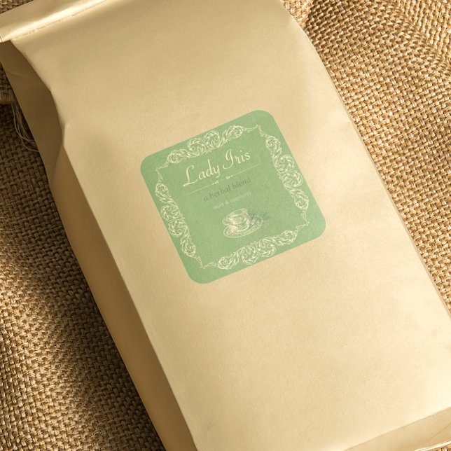 Vintage custom herbal tea label (Creator Uploaded)