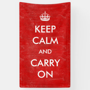 Vintage Custom Keep Calm and Carry On Customisable Banner